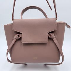 CELINE ブラウンレザーショルダーバッグ - メルカリ