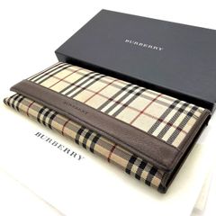 極美品】Burberry チェック柄 長財布 - メルカリ