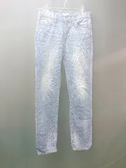 ◇ GLOBAL WORK グローバルワーク 無地 ウォッシュ加工 ストレート デニムパンツ サイズS インディゴ レディース E  【1308290063651】