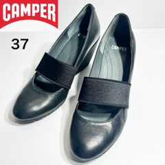 カンペール オールライト チャンキーヒール黒パンプス サイズ39 25~25.5 カンペール オールライト チャンキーヒール黒パンプス サイズ39 25