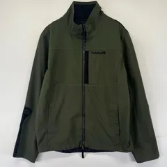 古着 ティンバーランド Timberland ジャケット フルジップ シェルジャケット ツートンカラー ワンポイントロゴ刺繍 S  グリーン系 メンズのサムネイル