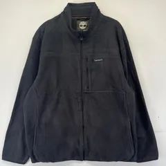 古着 ティンバーランド Timberland フリース ジャケット フルジップ ワンポイントロゴ 大きいサイズ XL  ブラック系 メンズのサムネイル