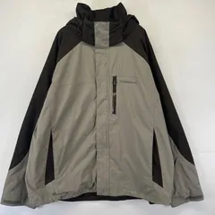 古着 コロンビア Columbia ジャケット フルジップ マウンテンパーカー ツートンカラー 大きいサイズ ナイロン 2XL  グレー系 メンズ