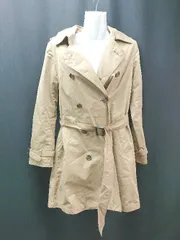 ◇ relume シンプル 無地　アウター 裏地ボーダー 長袖 コート サイズF ブラウン レディース E  【1309250021100】のサムネイル