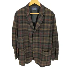ペンドルトン PENDLETON 40s マドラスチェック ウール 背抜き 3B テーラードジャケット メンズ 表記無 のサムネイル