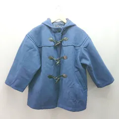 ◇ EASTBOY フーディ オーバーサイズ カジュアル シンプル 長袖 ダッフルコート サイズF ブルー レディース E  【1309250038610】