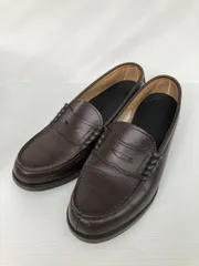 HARUTA ハルタ ローファー 24 1/2 ブラウン レザー・本革 無地 ～3cm コインローファー