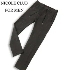 NICOLE CLUB FOR MEN ニコルクラブ フォーメン 通年★ スリム スキニー ストレッチ イージー パンツ Sz.46 メンズ グレーのサムネイル