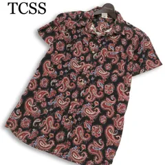 TCSS ティーシーエスエス 春夏★ 半袖 ペイズリー柄 総柄 シャツ Sz.M メンズのサムネイル