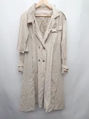 ◇ ◎ CAPRICIEUX LE'MAGE ロング バイカラー 通勤 薄手 長袖 コート サイズＭ ライトベージュ系 レディース P  【1310020003288】のサムネイル
