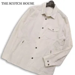 THE SCOTCH HOUSE スコッチハウス 春夏★ 麻 リネン ワーク シャツ ジャケット Sz.LL メンズ 大きいサイズのサムネイル