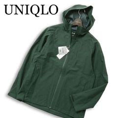 ユニクロ·ブロックテックパーカ·グリーン·Lサイズ - メルカリ