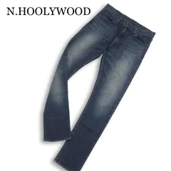 N.HOOLYWOOD ミスターハリウッド 通年★ USED加工 ヴィンテージ加工 スリム デニム パンツ ジーンズ Sz.38 メンズのサムネイル