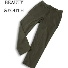 BEAUTY&YOUTH ユナイテッドアローズ 春夏★ TORAY DRY/PE リネン ノープリーツ アンクル パンツ トラウザー Sz.M メンズ