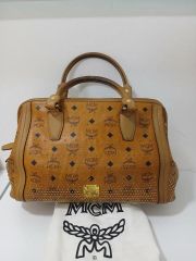 MCM トートバッグ 肩掛け ヴィセトス ゴールド金具 総柄 レザー A4可能