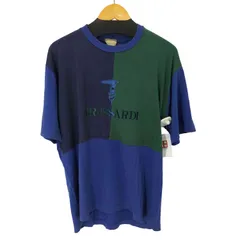 トラサルディ TRUSSARDI イタリア製 ロゴ刺繍S/SバイカラーTシャツ メンズ 表記無 のサムネイル