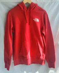 THE NORTH FACE ザノースフェイス レッド ロゴ ユニセックス フーディー スウェット S サイズ