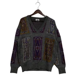 【中古品】 MODIGLIANI モディリアーニ 幾何学模様 V NECK WOOL KNIT ブイネック ウール ニット トップス 長袖 【146-260325-cs-17-izu】のサムネイル