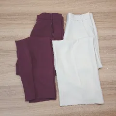 ◇ 《 LOWRYS FARM まとめ売り2点セット サイズL バックウエストゴム スラックス レディース 》 E  【1310050027315】