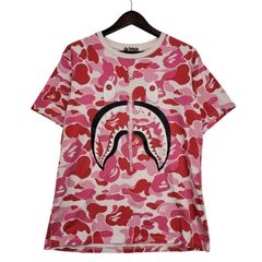 A Bathing Ape エイプ 迷彩 ピンクカモフラージュ Tシャツ M - メルカリ