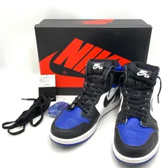 【中古品】NIKE ナイキ 555088-041 AIR JORDANエア ジョーダン1 RETRO HIGH OG レトロ ハイ オージーROYAL TOE ロイヤル トゥ (2020) スニーカー シューズ 靴 【160-260228-ya-07-izu】のサムネイル