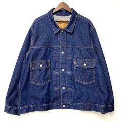 美品 リーバイス 1st デニムジャケット Gジャン 濃紺 インディゴ M 赤