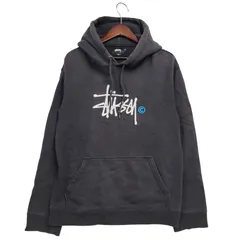 【中古品】STUSSY ステューシー CENTER BIG LOGO HOODIE センタービッグロゴ フーディー 刺繍 パーカー 長袖 トップス 【142-260306-as-15-izu】