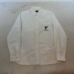 マウンテンリサーチ BD2021オックスフォード動物刺繍BDシャツ白Lサイズ