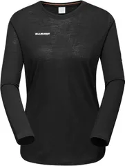 マムート MAMMUT アウトドア TREE WOOL FL LONGSLEEVE AF WOMEN Tシャツ 長袖 トップス ロングスリーブ ロンT クルーネック 登山 1016-01710  101601710 0001 BLACK