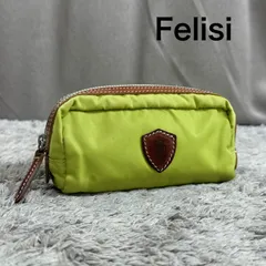 Felisi フェリージ ナイロン ポーチ 部分レザー 小物入れ イタリア製のサムネイル