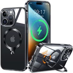 ◎ZapNet iPhone 14 Pro Max용 클리어 케이스 Magsafe 대응 [정점 스탠드·초절 안정성][본체를 재현·극투명] 스트랩 홀 첨부 머그 세이프 무선 충전 대응 황변 방지
