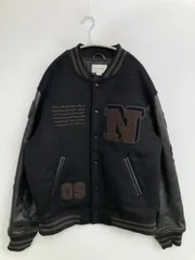 thisisneverthat ディスイズネバーザット スタジャン L ブラック レザー・本革 スエード ワンポイント ブランドロゴ 刺繍 フードなし