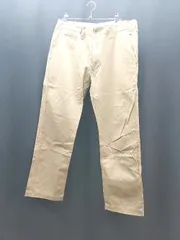 ◇ UNIQLO ユニクロ カジュアル シンプル チノ 着回し 合わせやすい パンツ サイズ76 ベージュ メンズ E  【1310300012795】