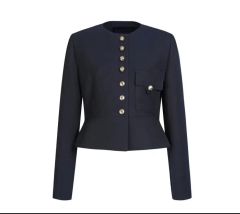 美品 TWINSET ツインセット パール ダウンジャケット ネイビー - メルカリ