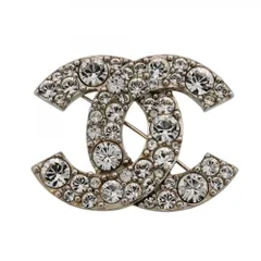 シャネル(Chanel) シャネル ブローチ ココマーク メタル ラインストーン シルバーレディース OP000661