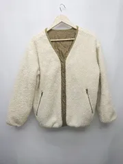 ■ w closet ダブルクローゼット リバーシブル ボア 長袖 ブルゾン ジャンパー サイズF アイボリー カーキ レディース P  【1402080017784】のサムネイル