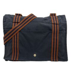 正規品】エルメス フールトゥ バサス MM ネイビー×ブラウン 訳あり 