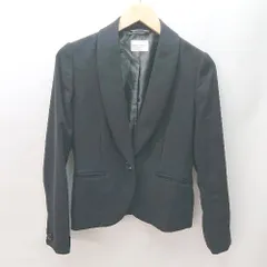 ◇ THE SUIT COMPANY ザ・スーツカンパニー 袖ボタン セレモニー 長袖 ジャケット サイズ38 ブラック レディース E  【1404020011562】