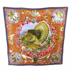 新同】HERMES エルメス カレ90 テキサス動植物図鑑 タグ有 シルク