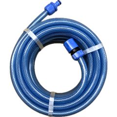 延長ホース ジョイント付 内径12mm × 5m 10m 20m 30m YM22721 YM24011 園芸 耐圧 洗車 畑 散水 屋外 水やり ガーデニング ガーデンホース ブルー (オスメス：30ｍ)送料無料 7ca18fcd
