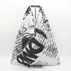 エムエムシックス メゾンマルジェラ メッシュ ジャパニーズバッグ クラシック トートバッグ ハンドバッグ ブラック / ホワイトのサムネイル