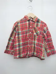 ◇ mikihouse ミキハウス キッズ 子供服 長袖 シャツ サイズ100 レッド系 マルチ メンズ P  【1405290008894】のサムネイル