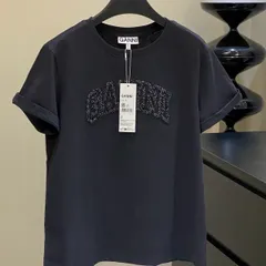 【予約商品】GANNIガニー スタッズロゴ Tシャツ オーガニックコットンのサムネイル