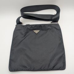 極美品 プラダ バケットハット ナイロン 三角ロゴ ブラック ホワイト