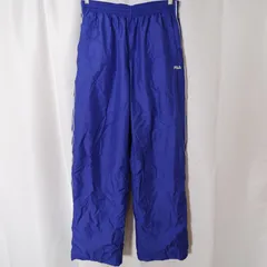 (^w^)b FILA フィラ トラックパンツ ジャージ 下 LL ブルー 青 日本製 ギャレックス Galax 体操服 トレーニングウェア スポーツウェア サイドライン ウエストゴム 大きいサイズ メンズ レディース 部活 運動 洗い替え OM12591WTのサムネイル