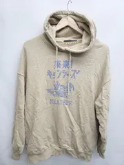 ◇ Heather ヘザー キョンシーズ プリント 長袖 プルオーバー パーカー サイズF ベージュ系 レディース P  【1406110023691】のサムネイル