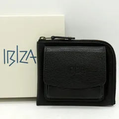 イビサ L字ファスナー ウォレット 財布 本革 レザー コインケース ブランド メンズ レディース ブラック IBIZA 【中古】のサムネイル
