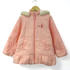 ミキハウス 中綿ジャケット ジャンパー アウター ホットビスケッツ キッズ 女の子用 120サイズ ピンク MIKIHOUSE 【中古】
