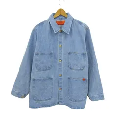 ユニバーサルオーバーオール カバーオール ジャケット ブルゾン アウター デニム メンズ Mサイズ ライトブルー UNIVERSAL OVERALL 【中古】のサムネイル