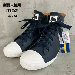新品未使用 moz モズ M 防水仕様ハイカットレインスニーカー ネイビー 靴 シューズ 長靴 雨靴 撥水 ヘラジカ エルク 北欧 スウェーデン おしゃれ 可愛い カジュアル 通勤 通学 お出かけ キャンプ アウトドア 蒸れにくい 滑り止め ★ ■■のサムネイル